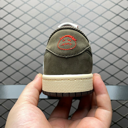 (Kids) Travis Scott × Nike Air Jordan 1 Low OG SP-T "Black/Dark Mocha"