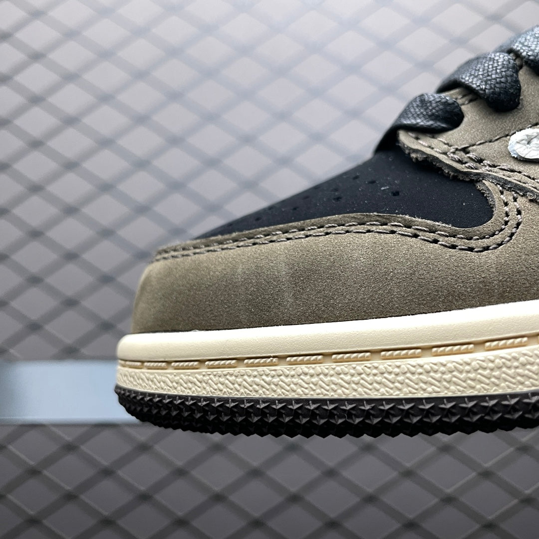 (Kids) Travis Scott × Nike Air Jordan 1 Low OG SP-T "Black/Dark Mocha"