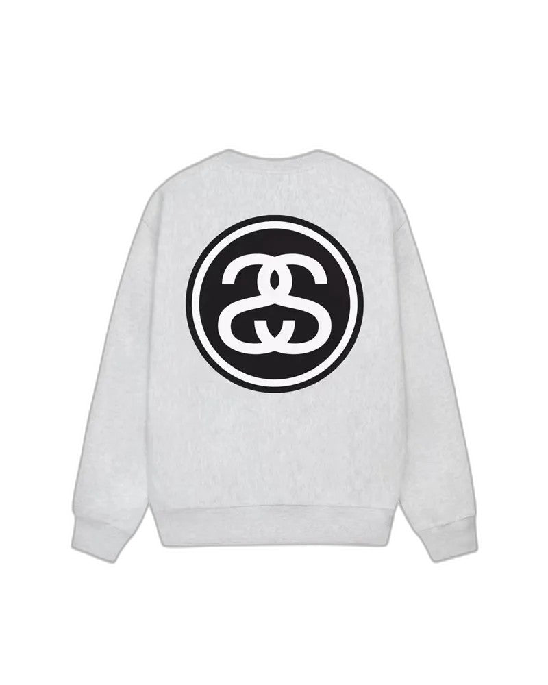 STUSSY SS LINK CREW ASH HEATHER