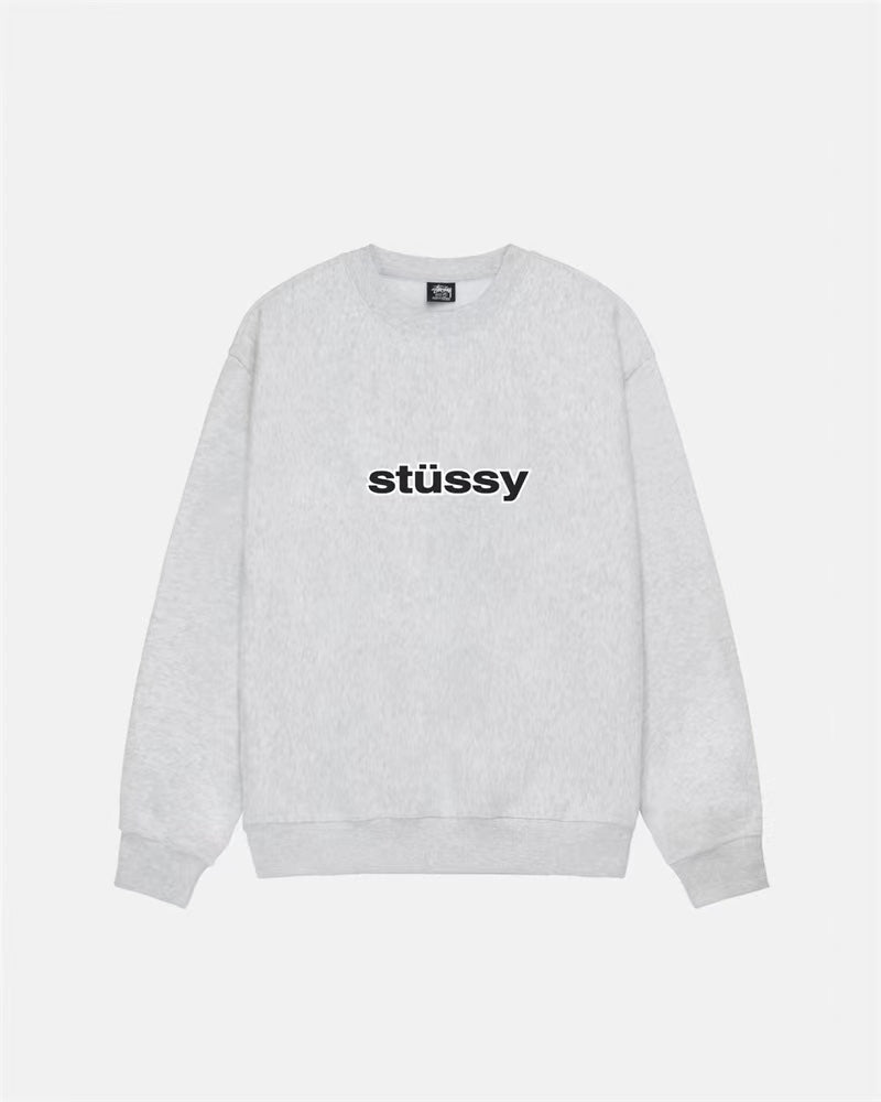 STUSSY SS LINK CREW ASH HEATHER