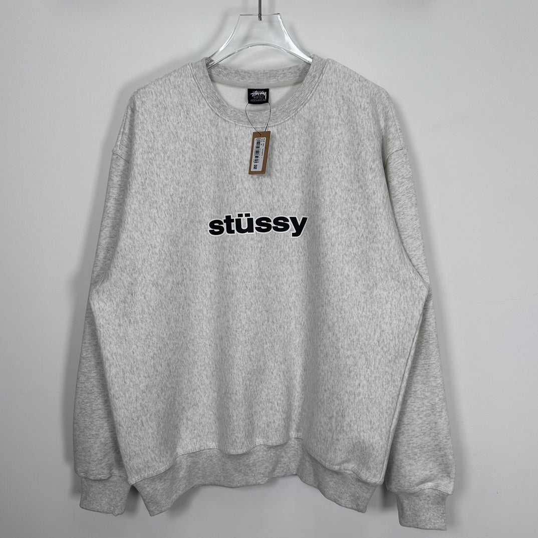 STUSSY SS LINK CREW ASH HEATHER