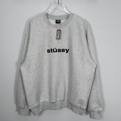 STUSSY SS LINK CREW ASH HEATHER