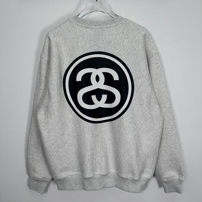 STUSSY SS LINK CREW ASH HEATHER