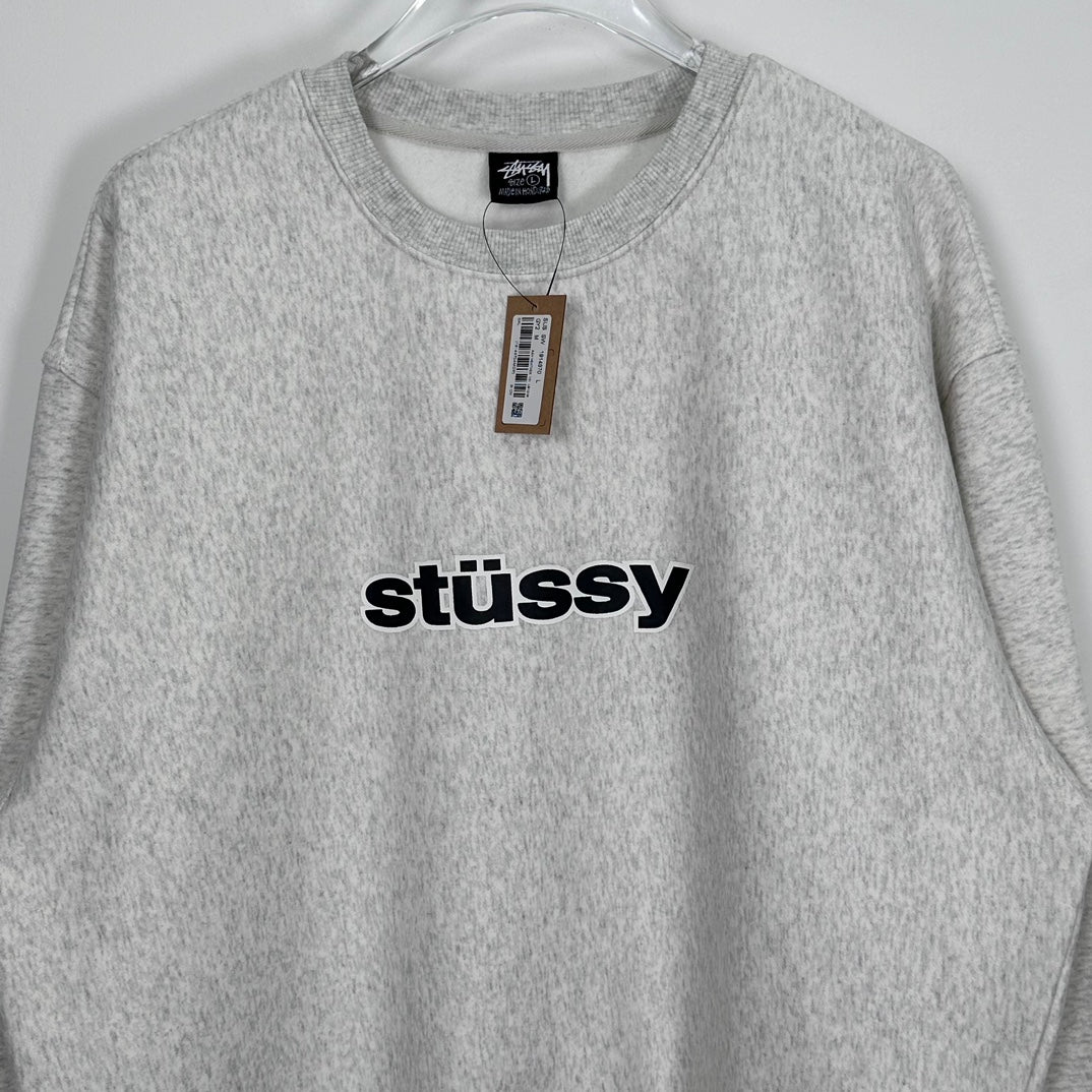 STUSSY SS LINK CREW ASH HEATHER
