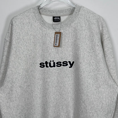 STUSSY SS LINK CREW ASH HEATHER