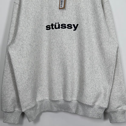 STUSSY SS LINK CREW ASH HEATHER