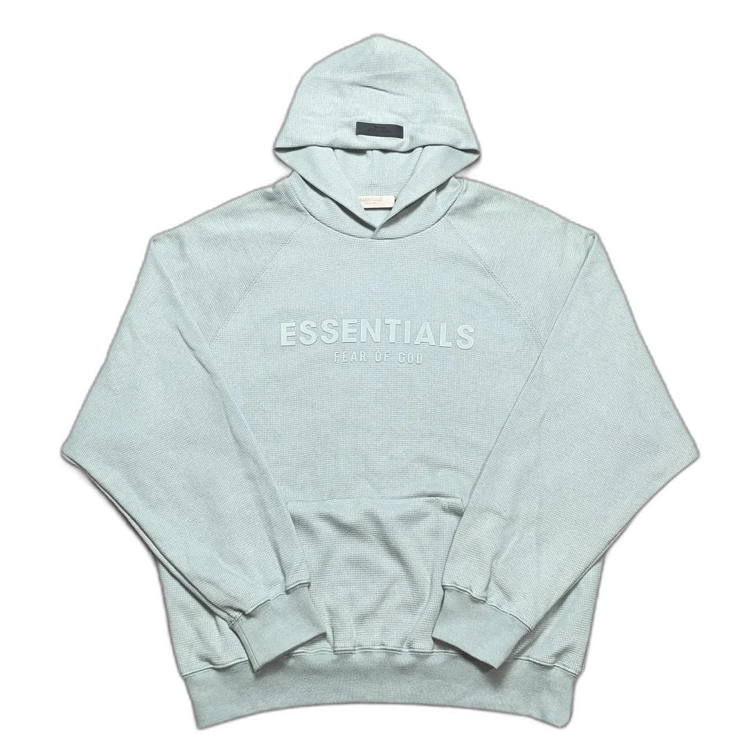 Fear of God Essentials SS23 Waffle Raglan Hoodie 'Sycamore'