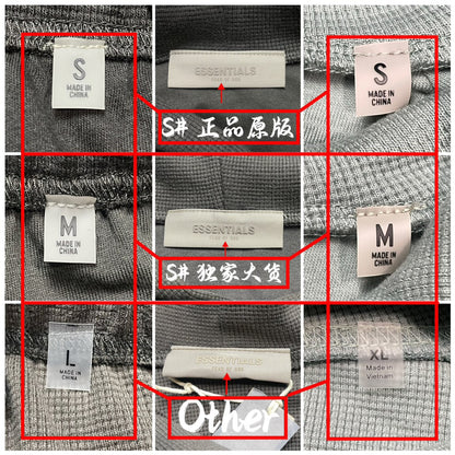 Fear of God Essentials SS23 Waffle Raglan Hoodie 'Sycamore'