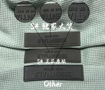 Fear of God Essentials SS23 Waffle Raglan Hoodie 'Sycamore'