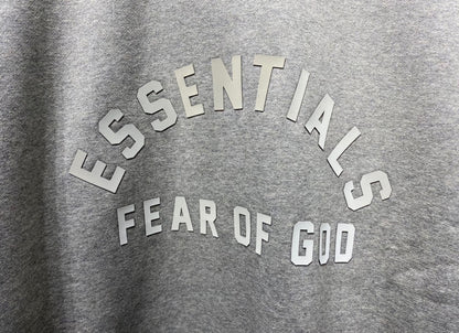 ESSENTIALS Nylon Fleece Hoodie/Dark Heather
