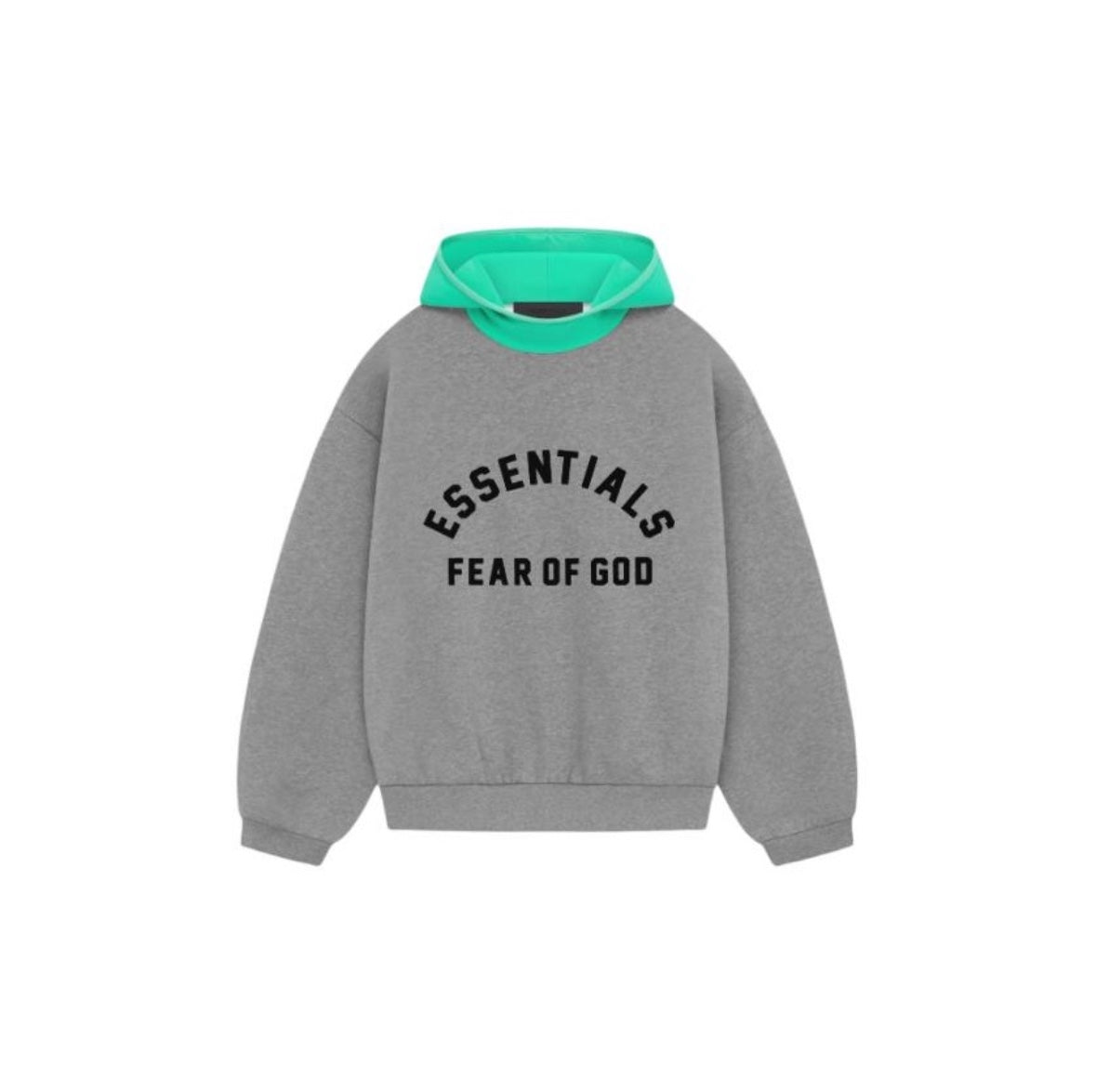 ESSENTIALS Nylon Fleece Hoodie/Dark Heather