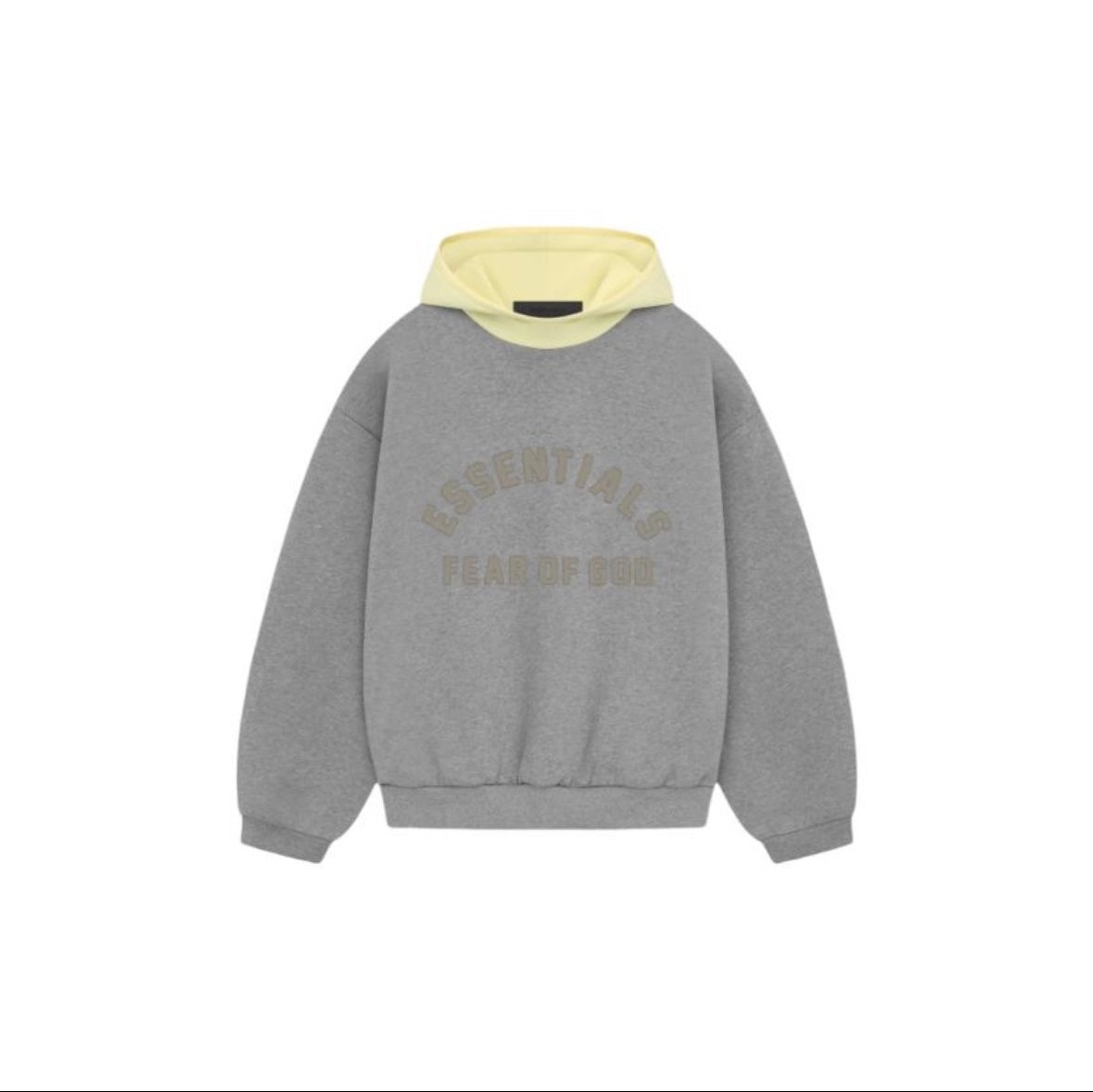 ESSENTIALS Nylon Fleece Hoodie/Dark Heather