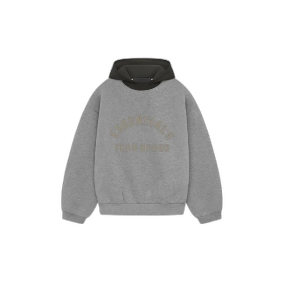 ESSENTIALS Nylon Fleece Hoodie/Dark Heather