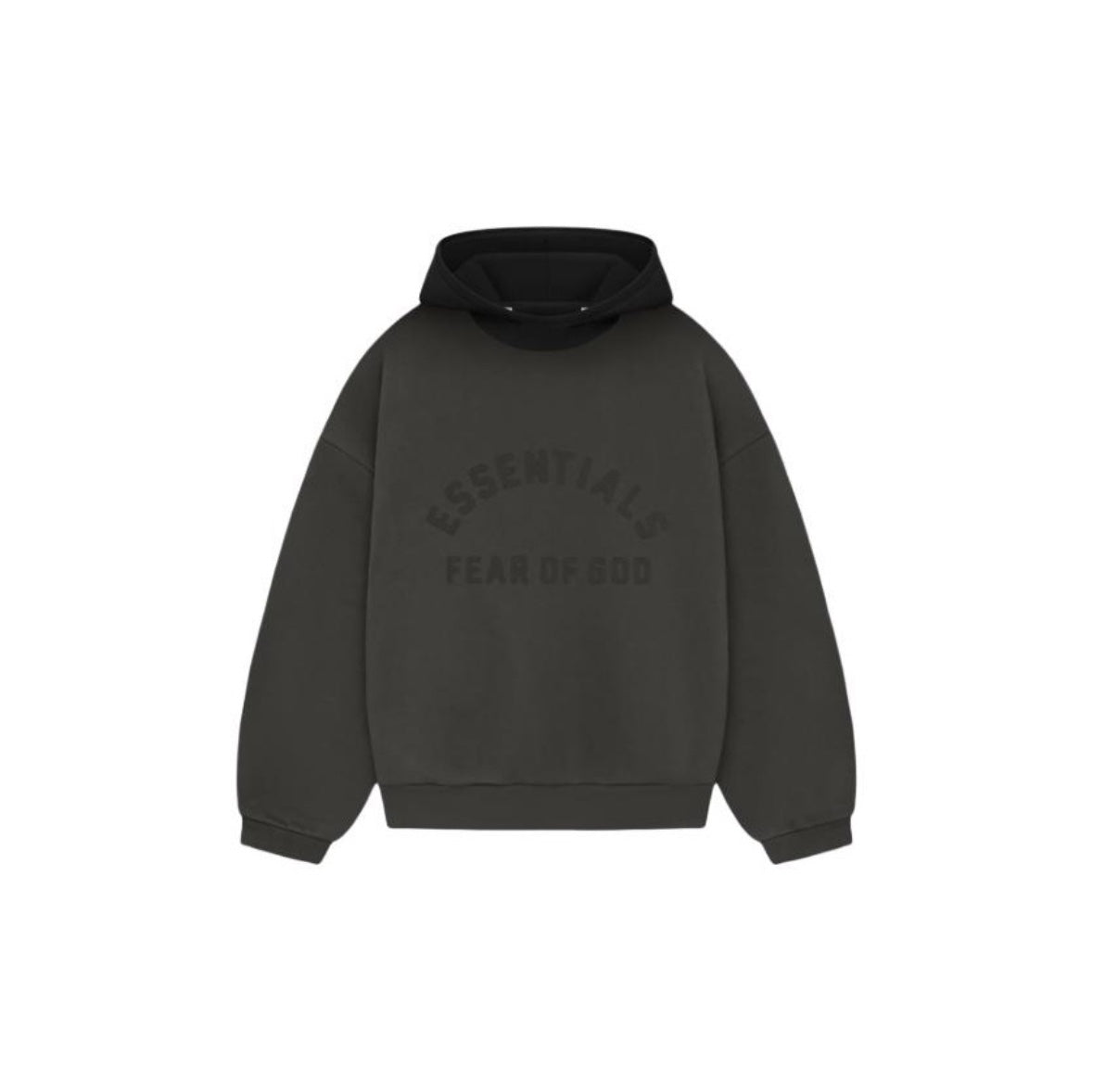 ESSENTIALS Nylon Fleece Hoodie/Dark Heather