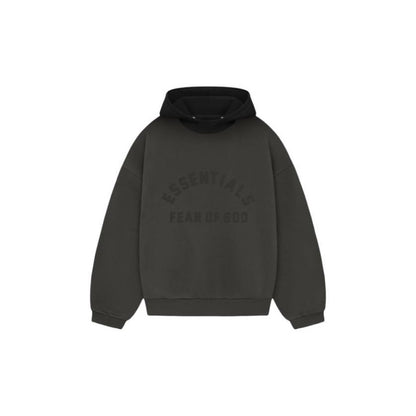 ESSENTIALS Nylon Fleece Hoodie/Dark Heather