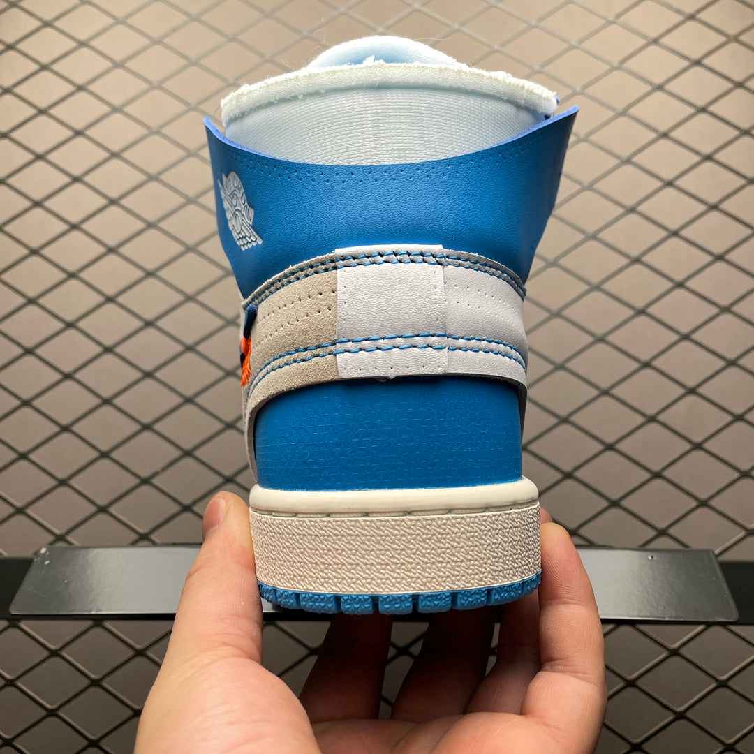 Off-White × Nike Air Jordan 1 High UNC "White/Dark Powder Blue"