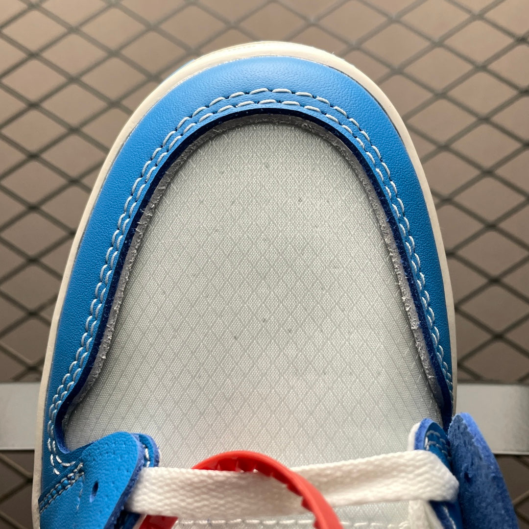 Off-White × Nike Air Jordan 1 High UNC "White/Dark Powder Blue"