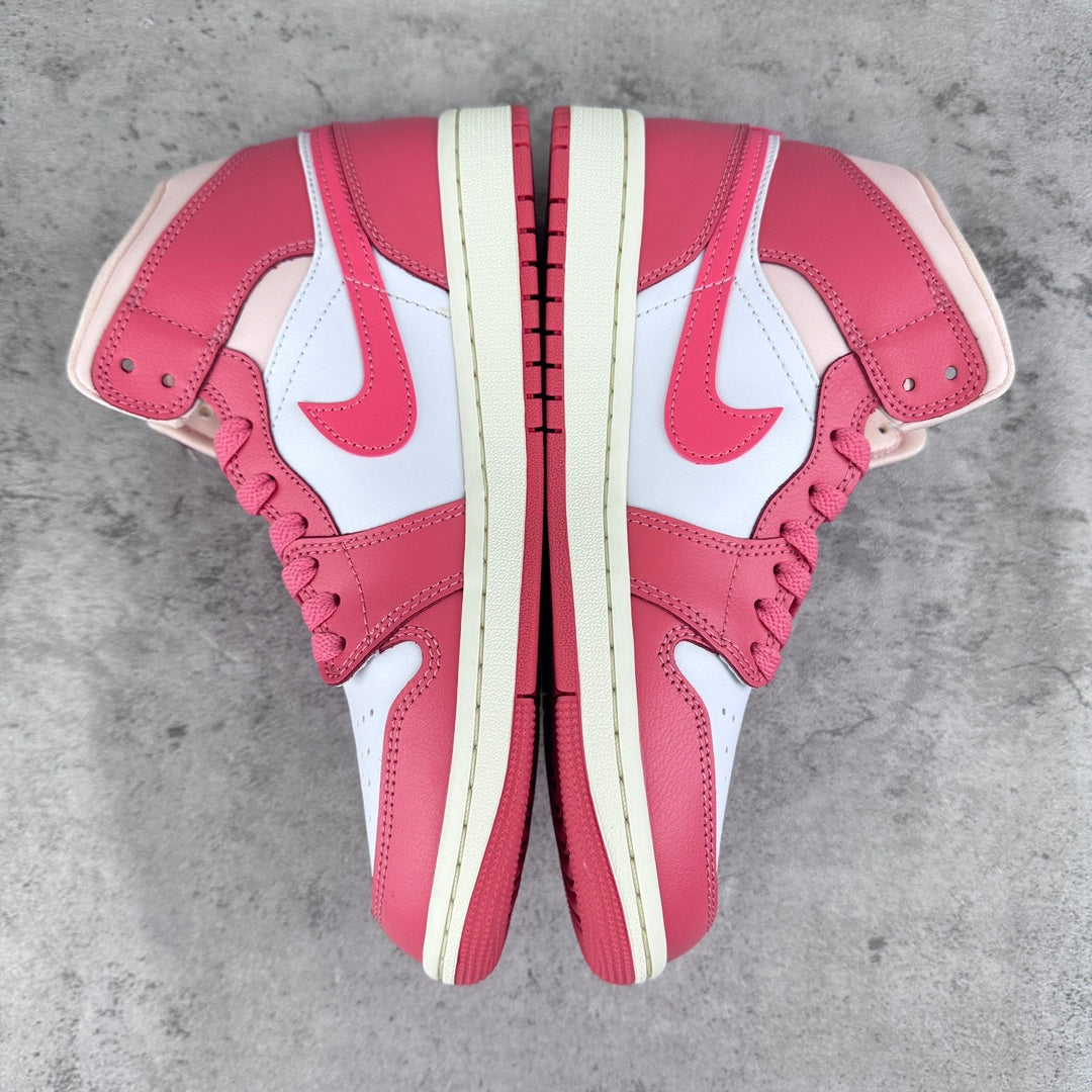 Nike Women's Air Jordan 1 Mid "Strawberries and Cream"