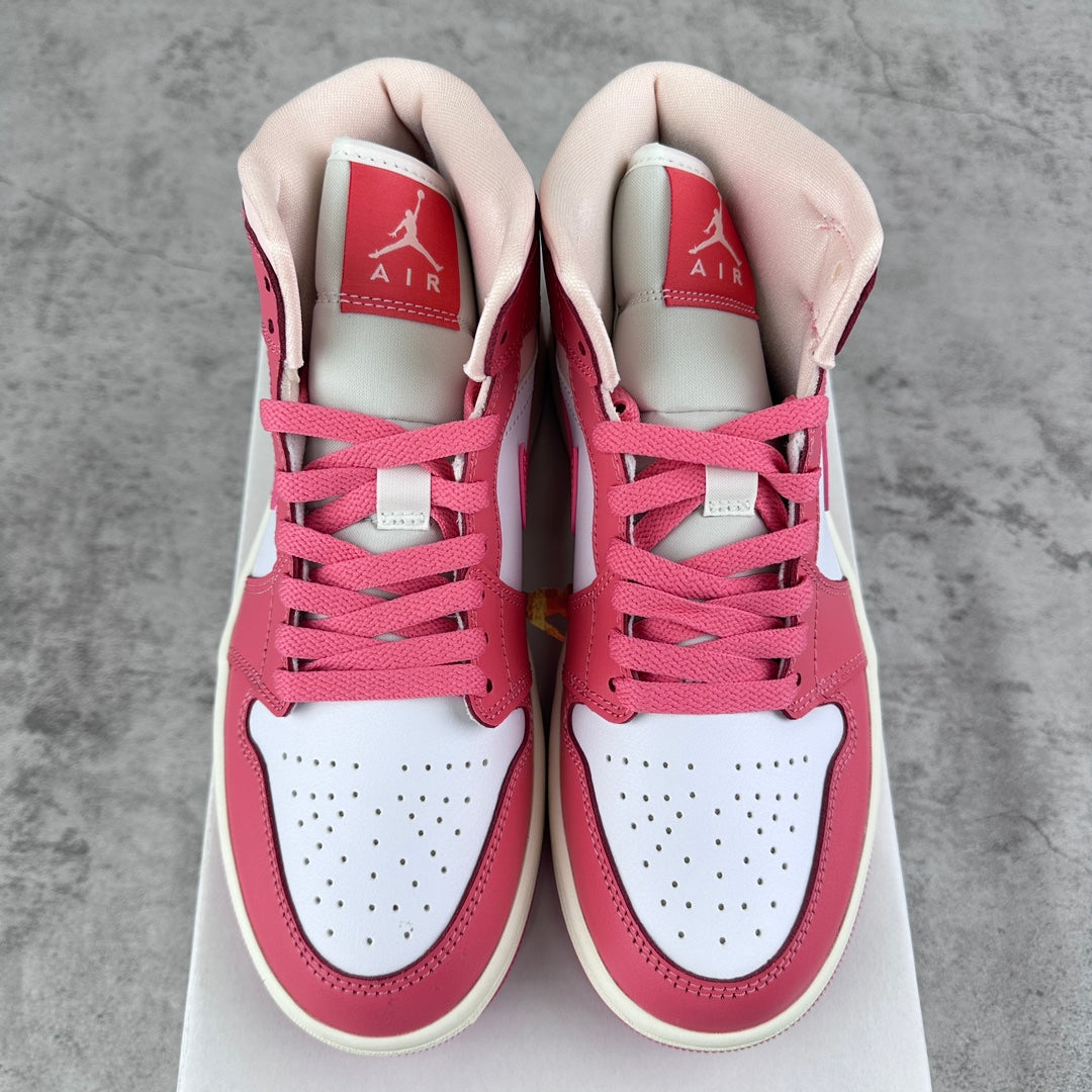 Nike Women's Air Jordan 1 Mid "Strawberries and Cream"
