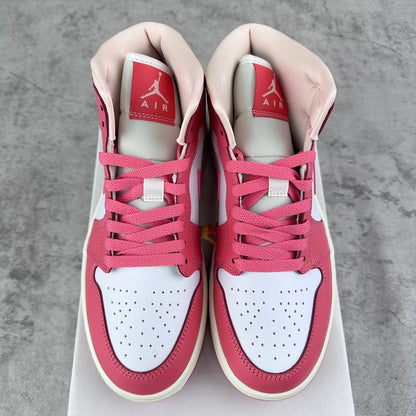 Nike Women's Air Jordan 1 Mid "Strawberries and Cream"
