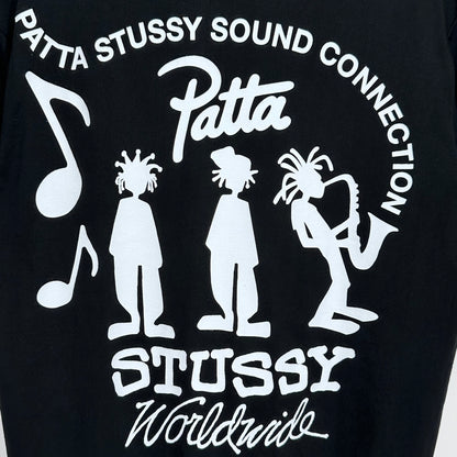 Stussy x Patta Sound Connection Tee Black