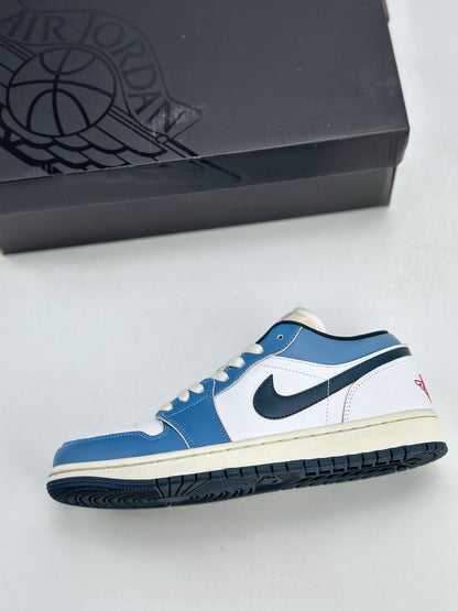 Nike Air Jordan 1 Low "White/Aegean Storm