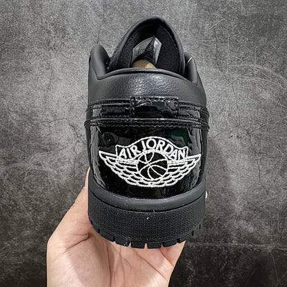 Nike Women's Air Jordan 1 Low SE "Black Croc"