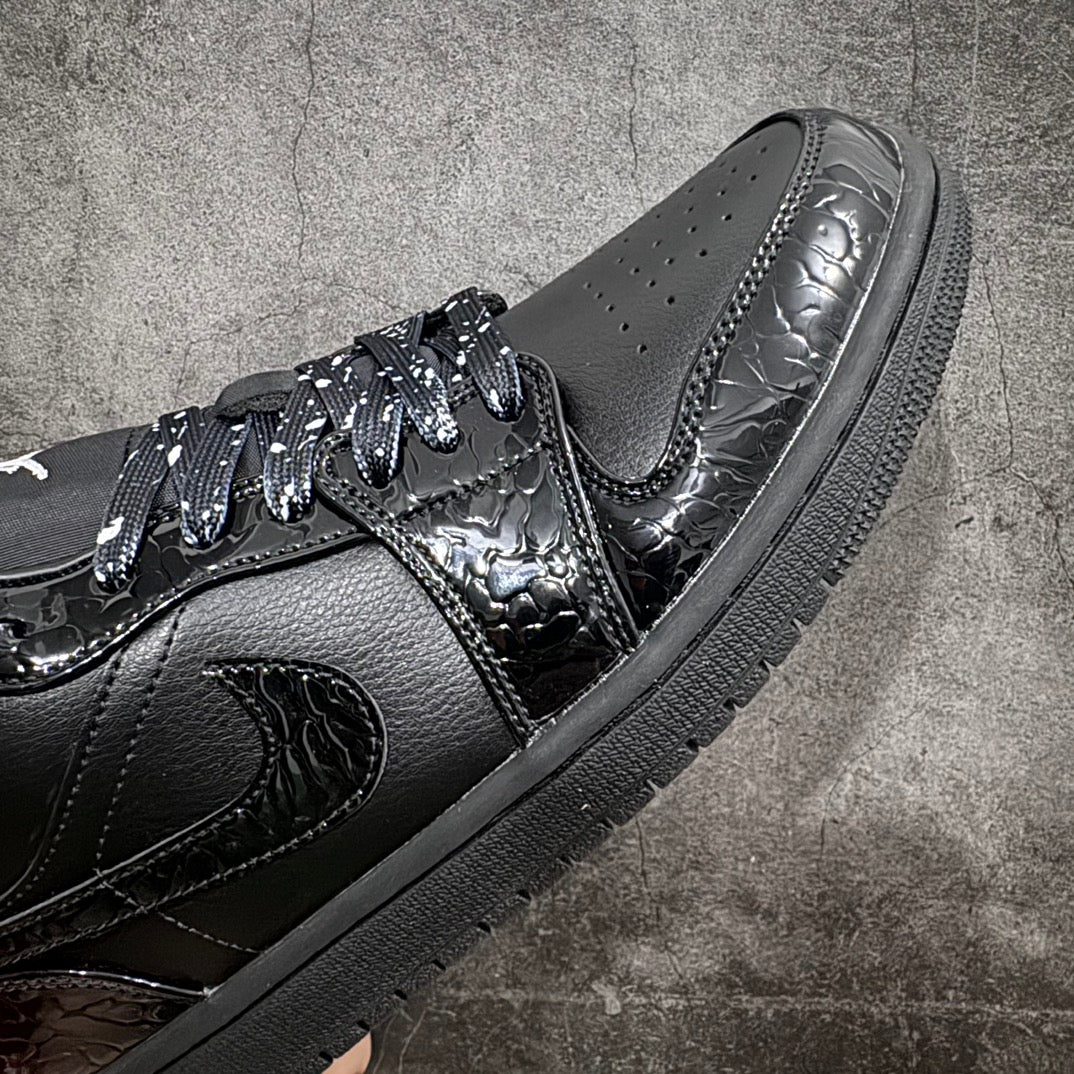 Nike Women's Air Jordan 1 Low SE "Black Croc"