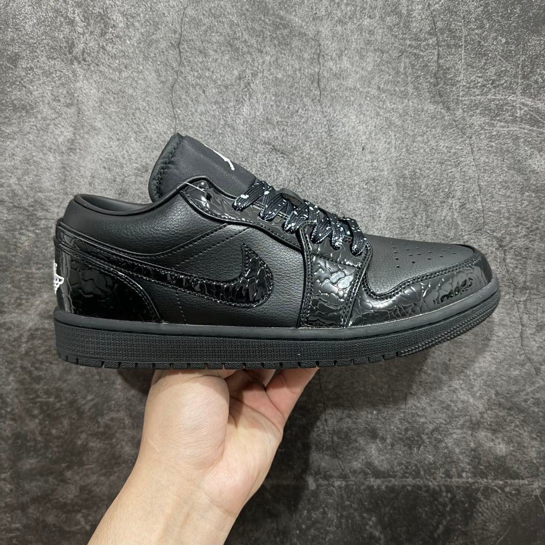 Nike Women's Air Jordan 1 Low SE "Black Croc"