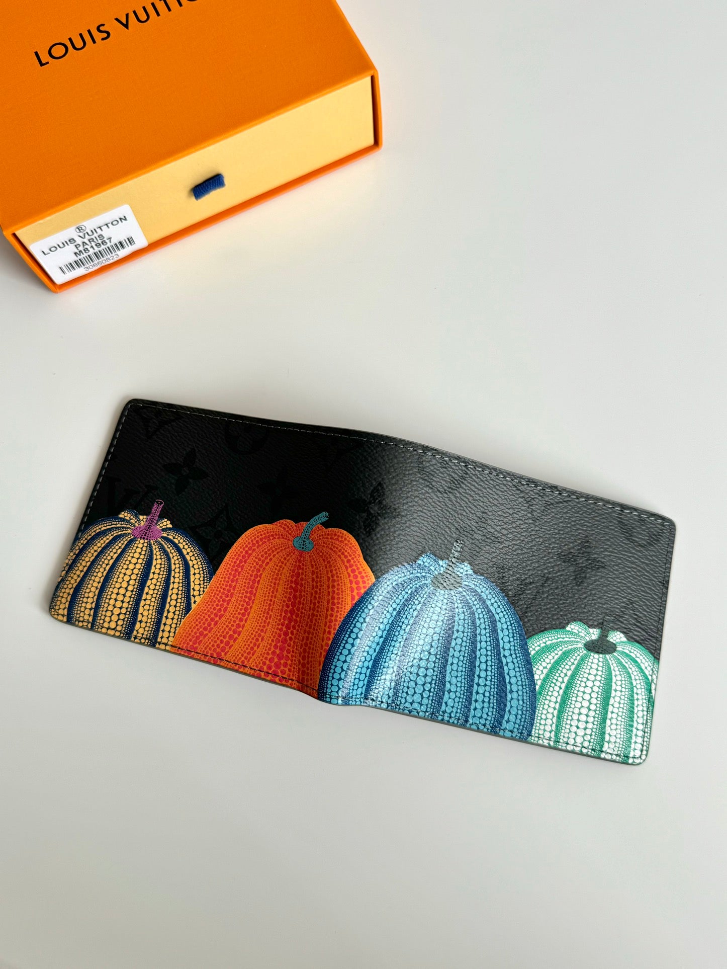 Louis Vuitton x Yayoi Kusama Slender Wallet Monogram Eclipse Reverse Pumpkin