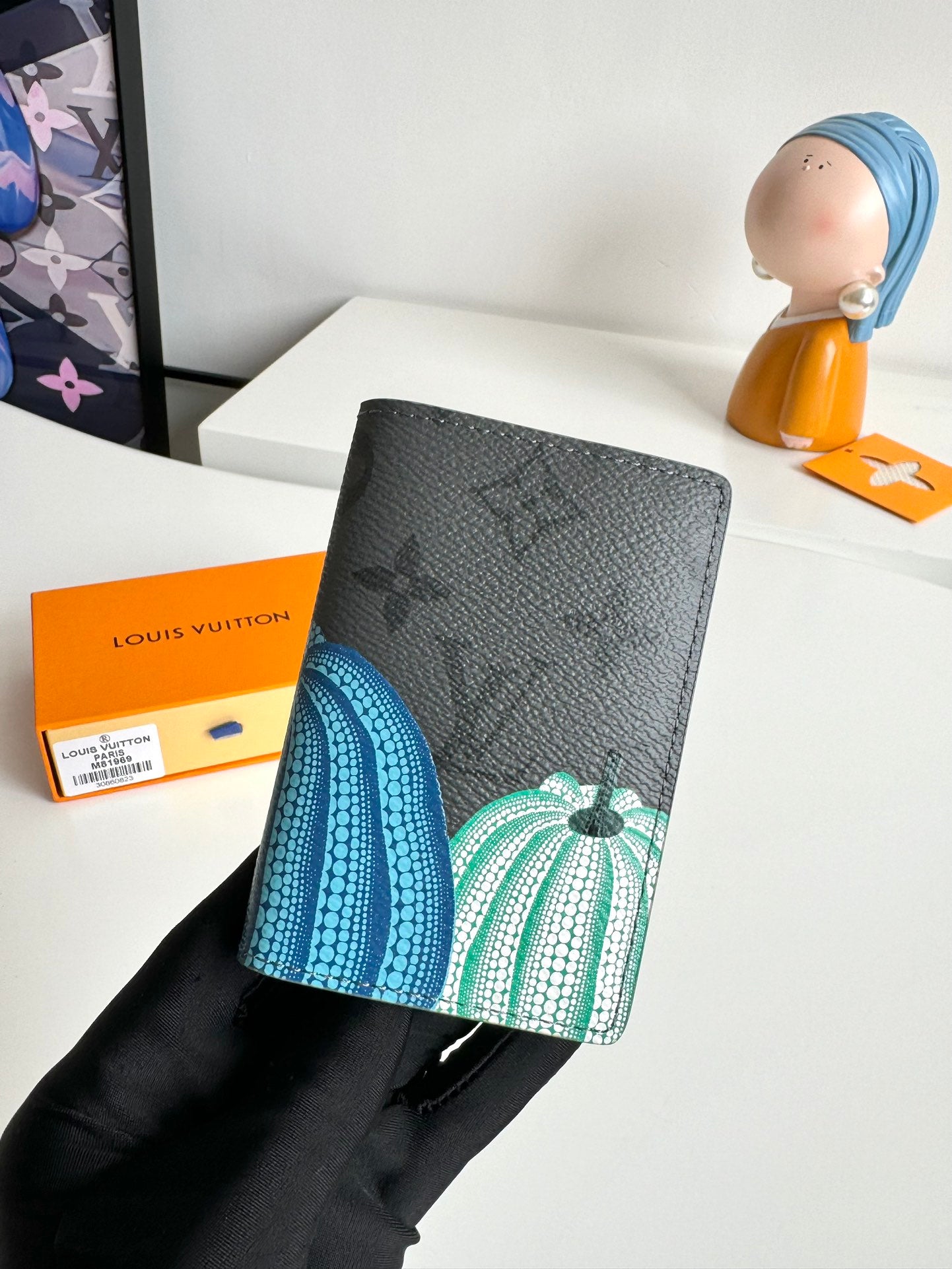 Louis Vuitton x Yayoi Kusama Wallet Monogram Eclipse Reverse Pumpkin