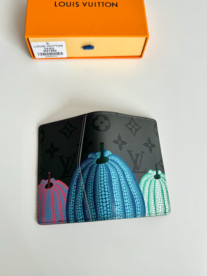 Louis Vuitton x Yayoi Kusama Wallet Monogram Eclipse Reverse Pumpkin