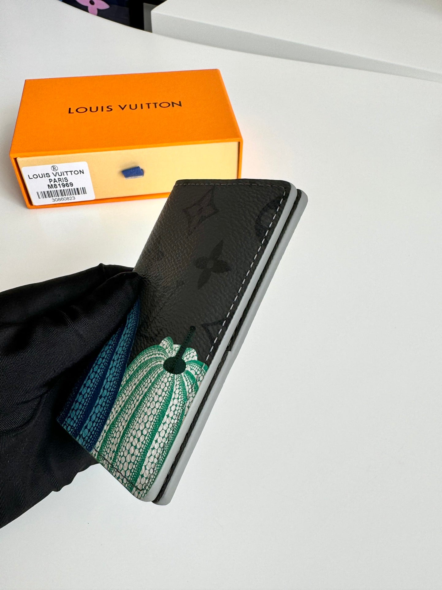 Louis Vuitton x Yayoi Kusama Wallet Monogram Eclipse Reverse Pumpkin