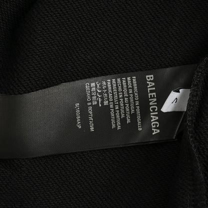 Balenciaga Paris Moon No Pocket Hoodie Oversized Faded Black