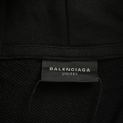 Balenciaga Paris Moon No Pocket Hoodie Oversized Faded Black