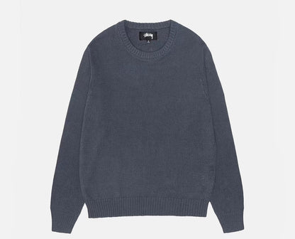 Stussy Surfman Icon Cotton Linen Crew Dusty Blue
