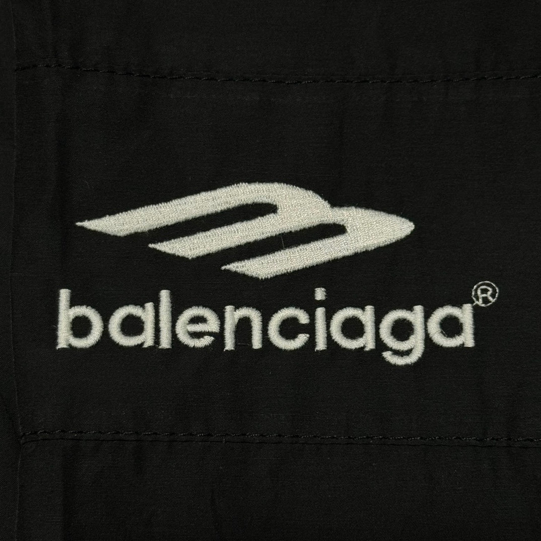 Balenciaga Colorblock Embroidered Lettering Tracksuit Jacket