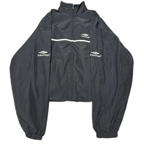 Balenciaga Colorblock Embroidered Lettering Tracksuit Jacket