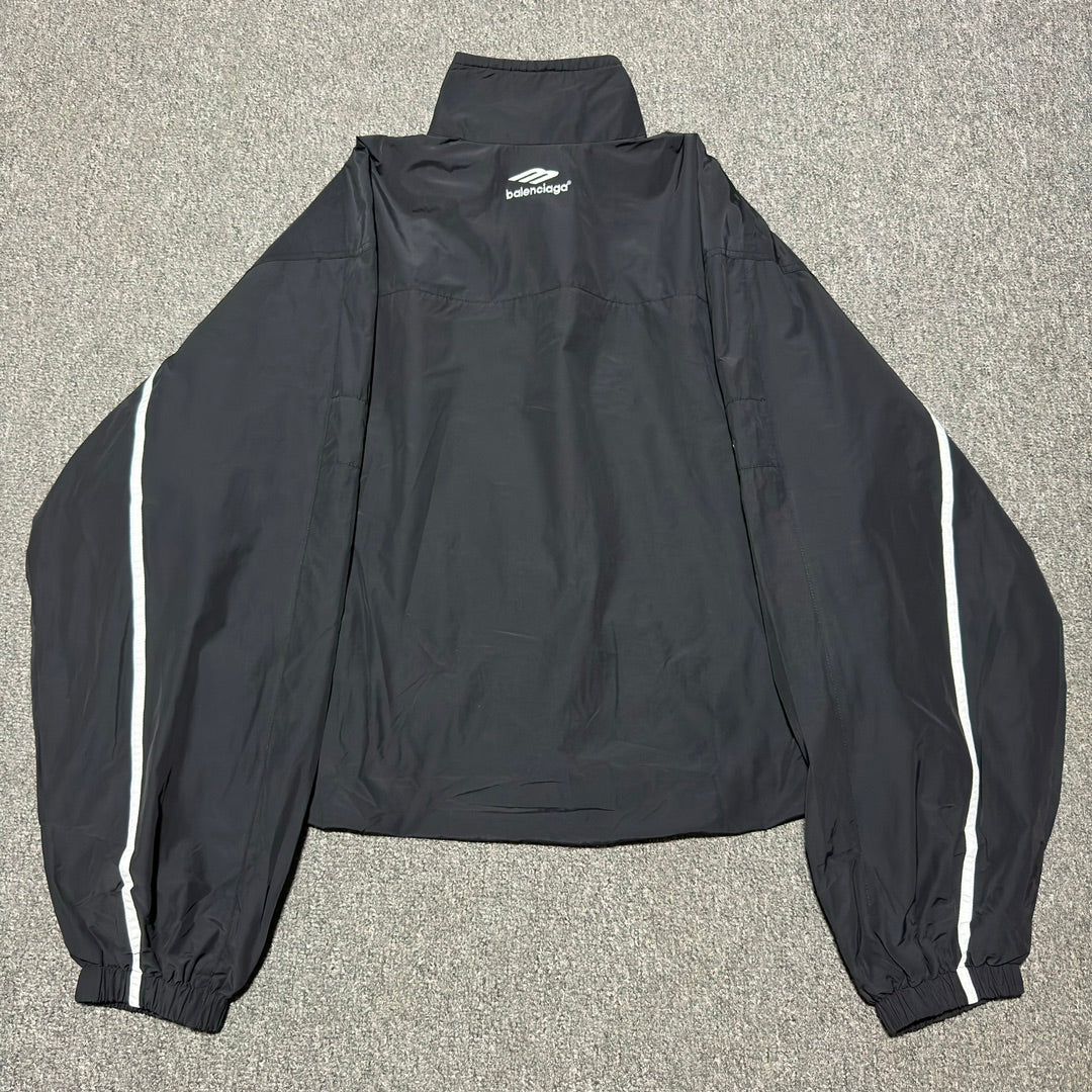 Balenciaga Colorblock Embroidered Lettering Tracksuit Jacket