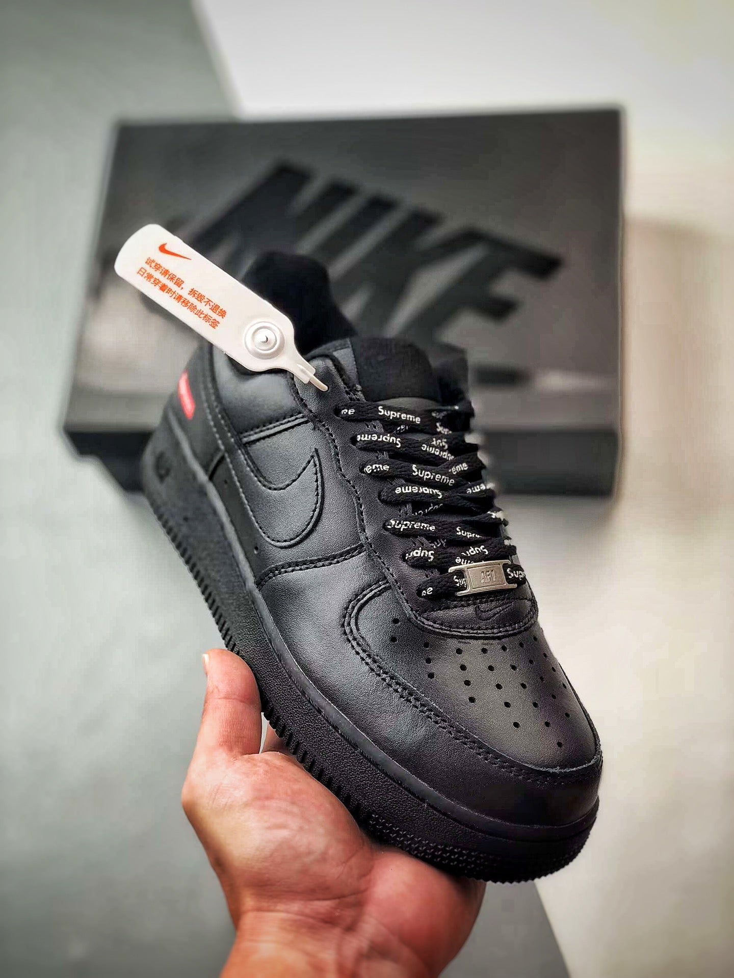 Supreme × Nike Air Force 1 Low "Black"
