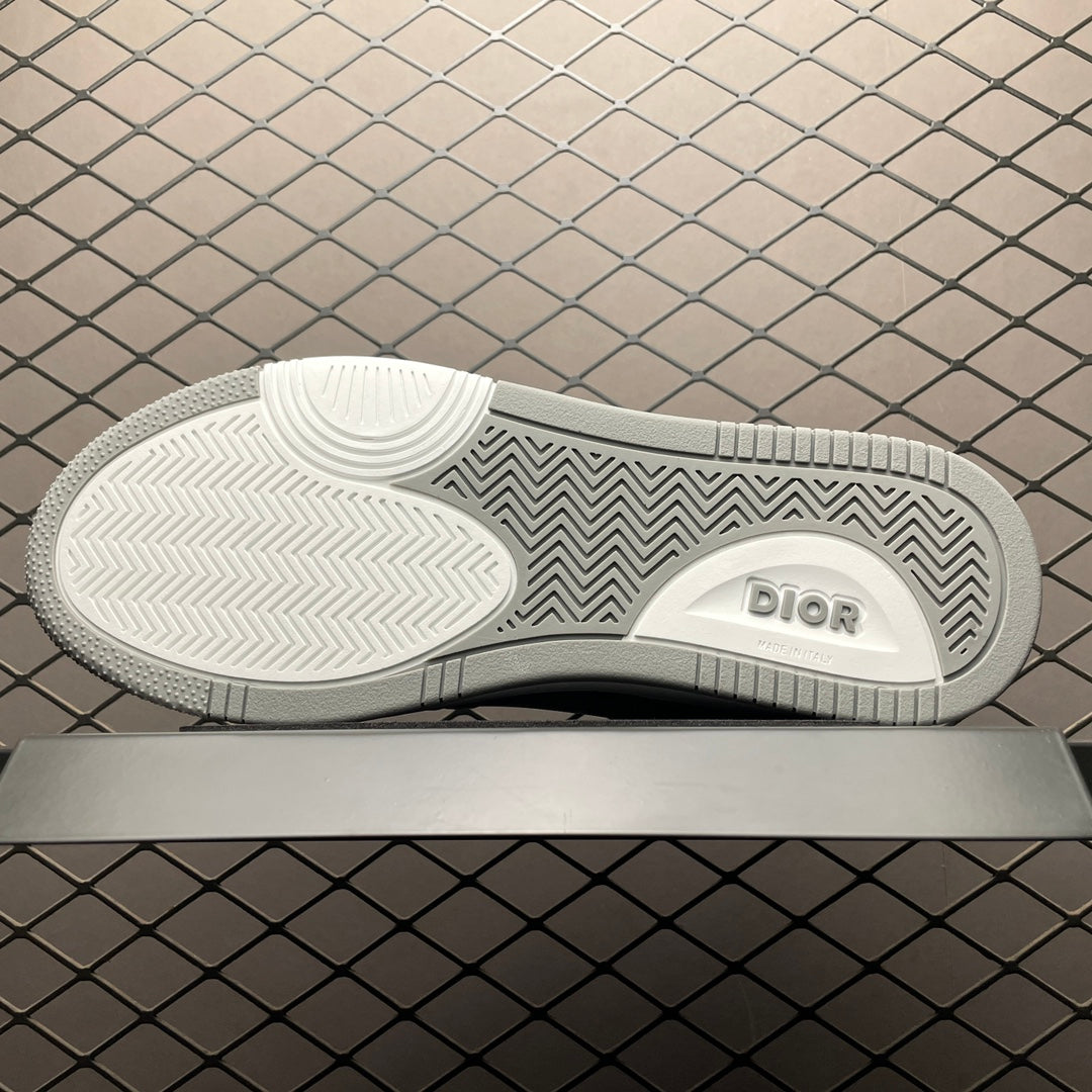 DIOR B27 Skateboard Shoes Men Low-Top Gray