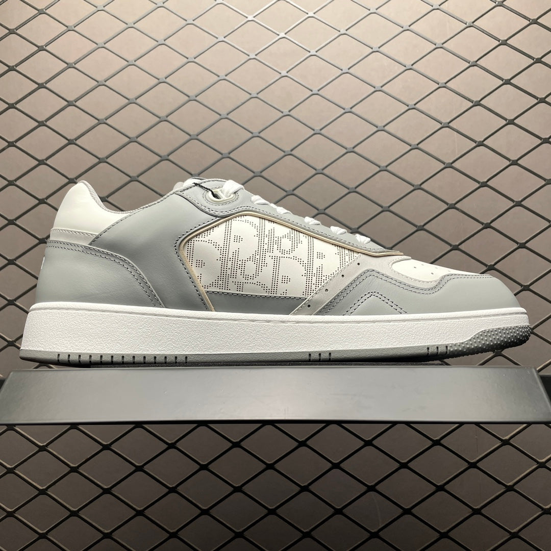 DIOR B27 Skateboard Shoes Men Low-Top Gray