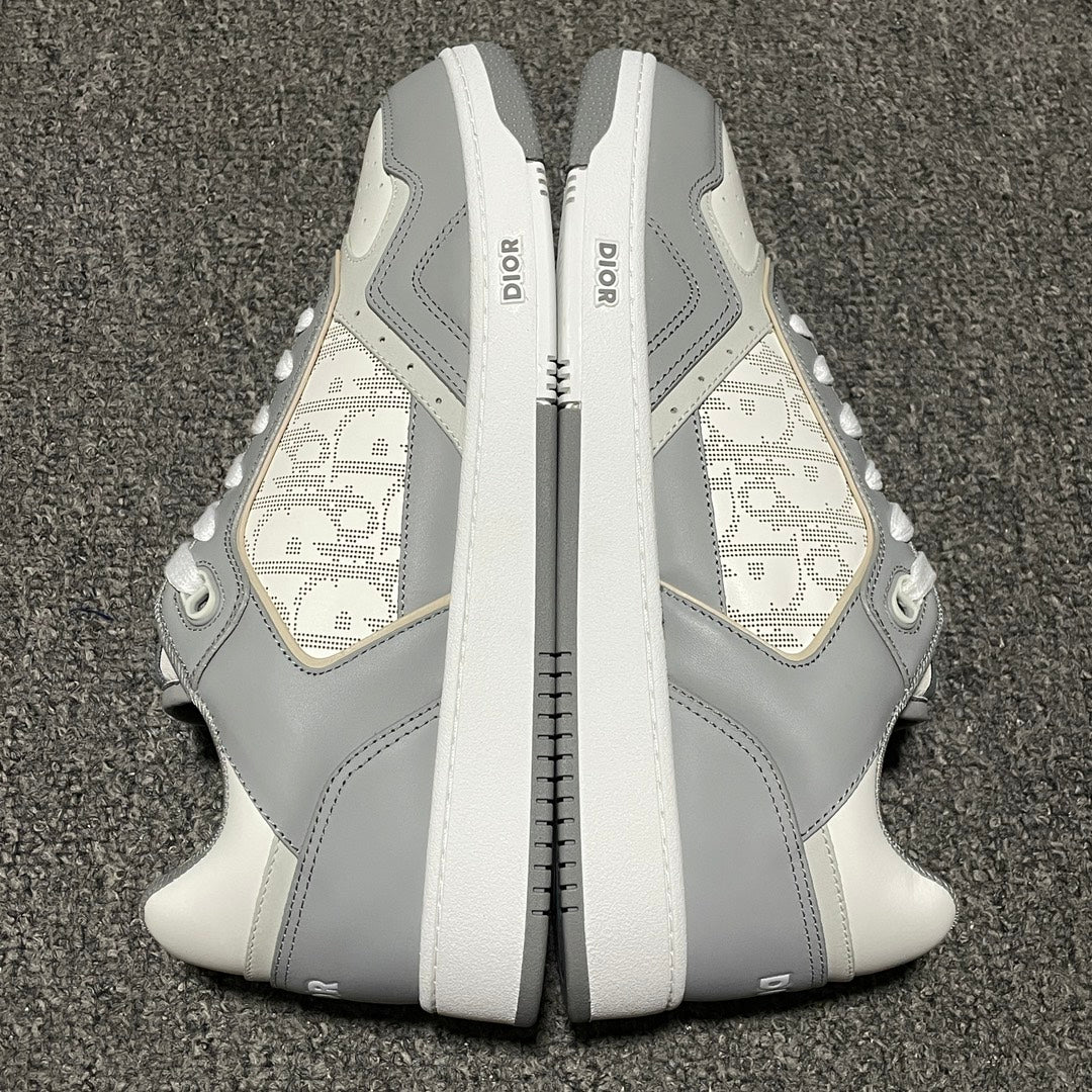 DIOR B27 Skateboard Shoes Men Low-Top Gray