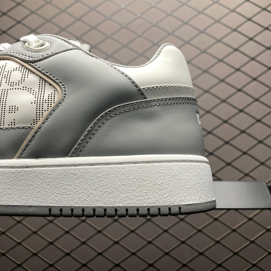 DIOR B27 Skateboard Shoes Men Low-Top Gray