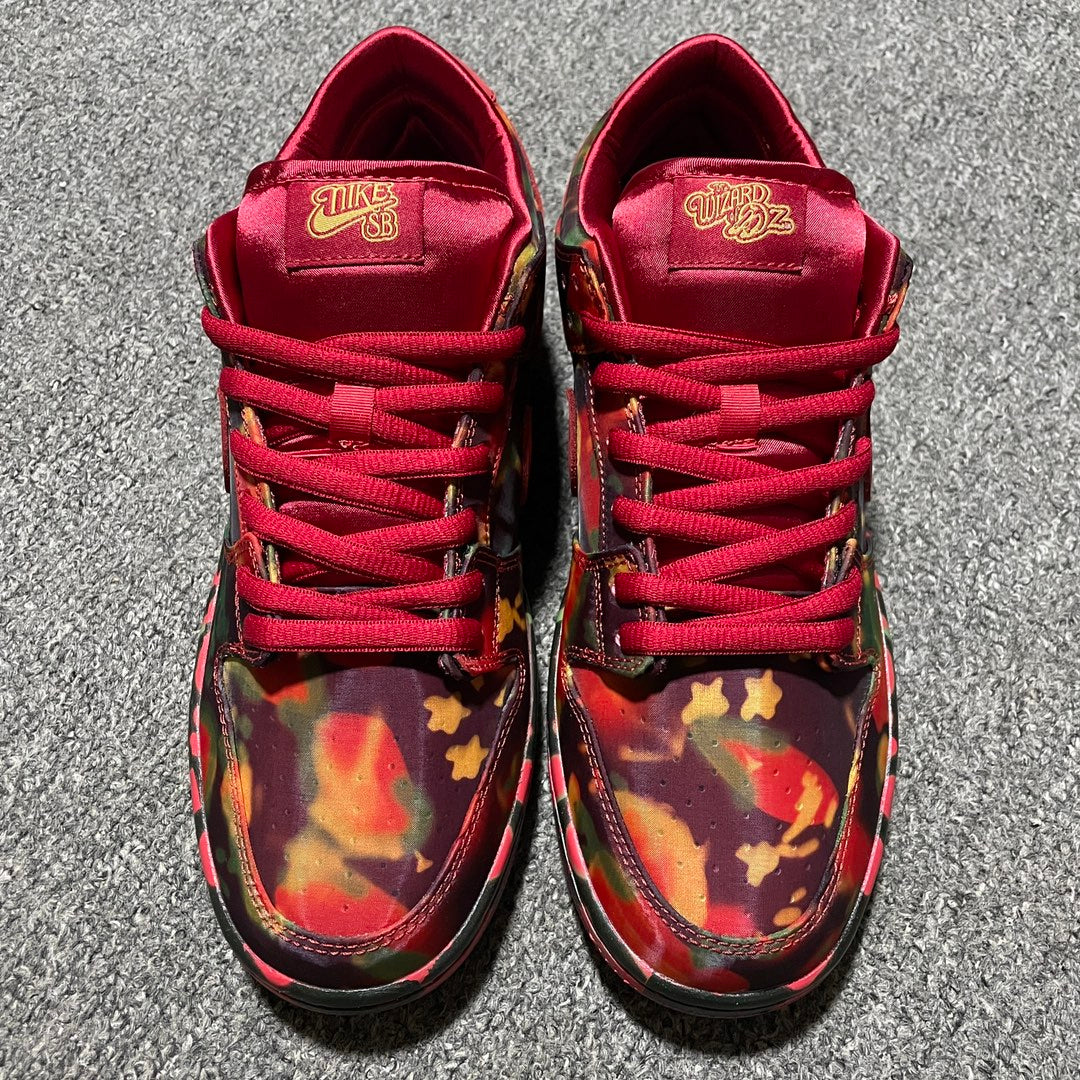 The Wizard of Oz × Nike SB Dunk Low "Ruby Slipper"