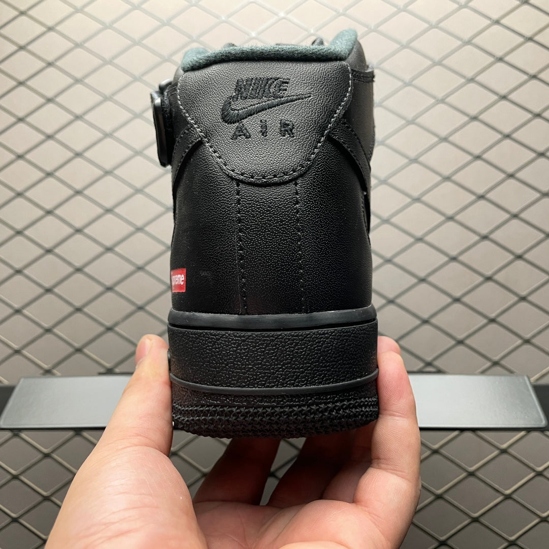 Supreme × Nike Air Force 1 Mid "Black" FW24