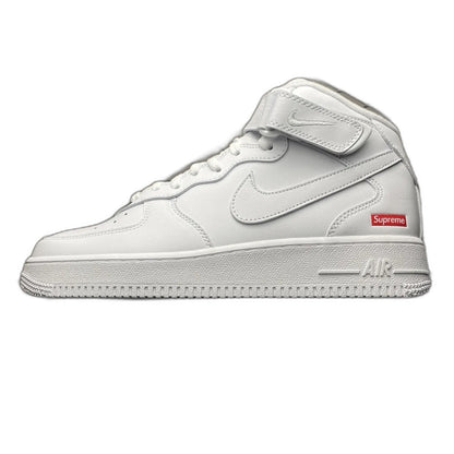 Supreme × Nike Air Force 1 Mid "White" FW24