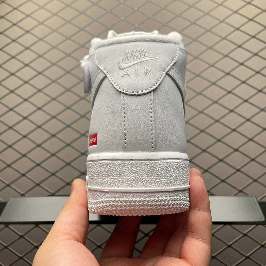 Supreme × Nike Air Force 1 Mid "White" FW24