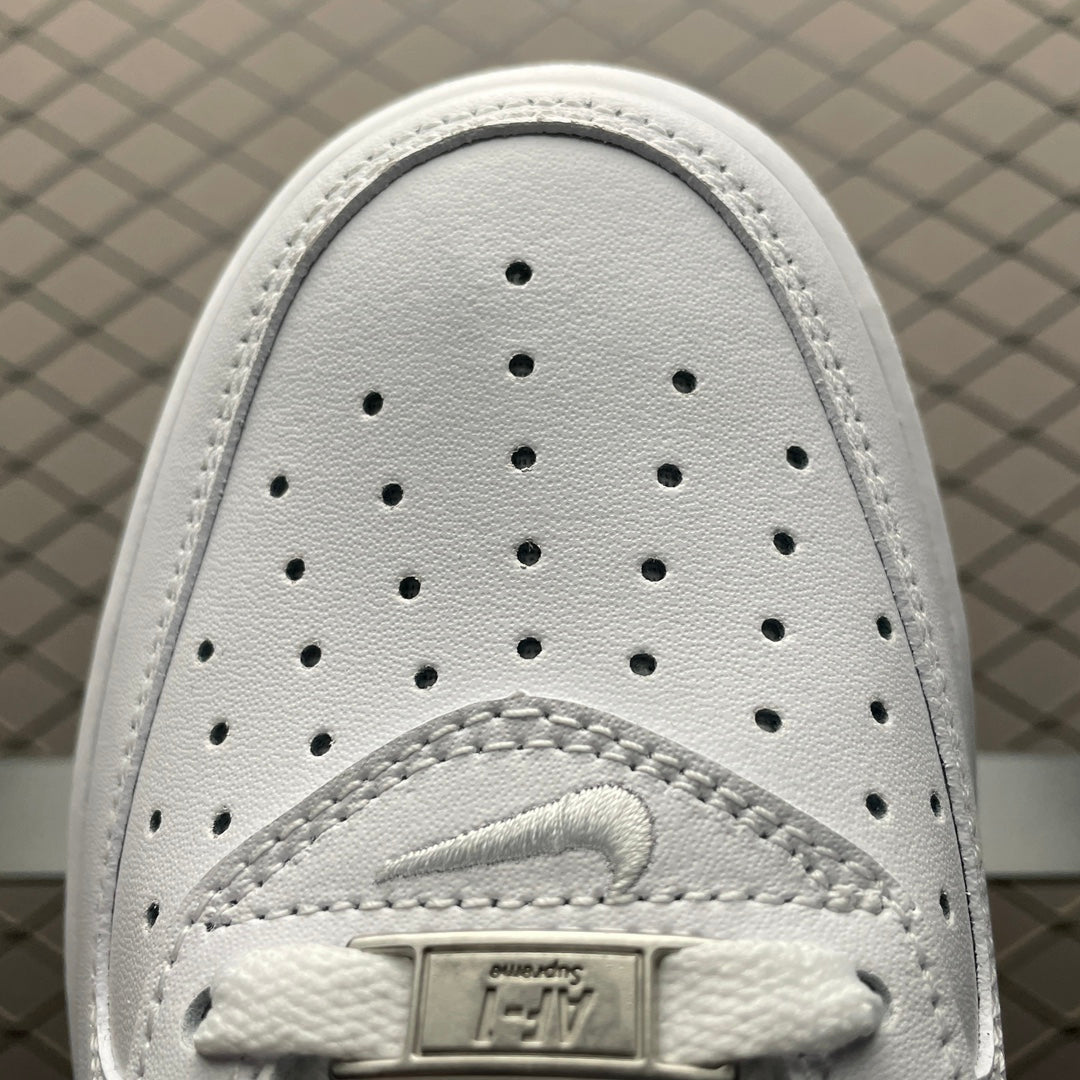 Supreme × Nike Air Force 1 Mid "White" FW24