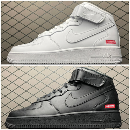 Supreme × Nike Air Force 1 Mid "White" FW24